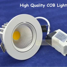 50 шт./лот 7 W потолочные утопленные светильники лампа с монолитным блоком светодиодов шкаф настенная лампа под потолок пятно света Светодиодный лампы 7 W