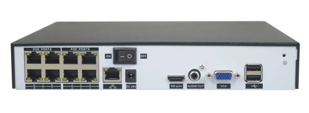 H.265 H.264 4/8CH POE NVR 48 V POE безопасности IP Камера видео система наблюдения CCTV P2P ONVIF 2MP/5MP/4 K сети видео Регистраторы