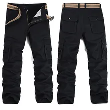 Weonedream/Мужские брюки карго Военная Униформа multi Карманы украшения Для мужчин модные повседневные штаны Свободные работы Брюки для девочек Размеры 28-38