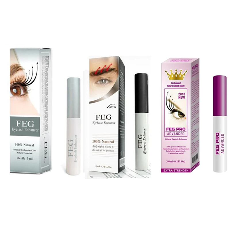 

FEG 2Pcs Eyelash Eyebrows Growth Enhancer Medicine Treatments Eyelash Serum Lengthening Eyebrow Growth Make up Tools