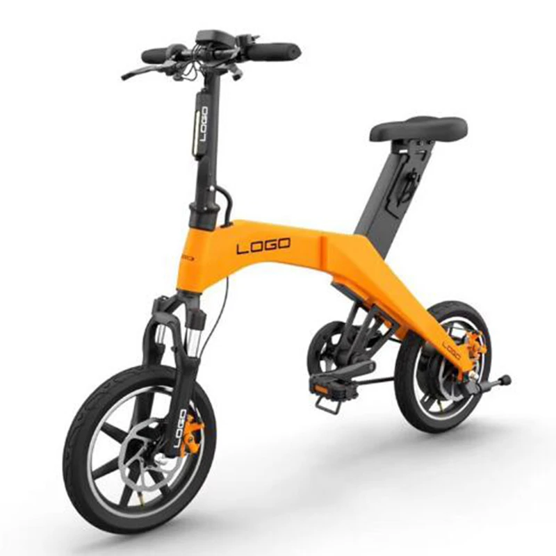  Mini Foldable Electric Bike 36V 350w 6.6AH Cycle 12inch Lithium Battery Electric Bicycle Single Sea