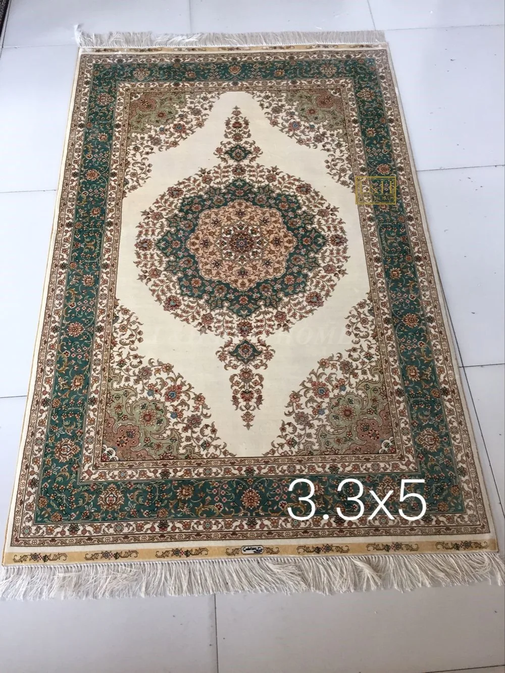 3,3 'X5' 230 линия ручной работы Шелковый Восточный персидский ковер ручной работы шелковый ковер для украшения дома