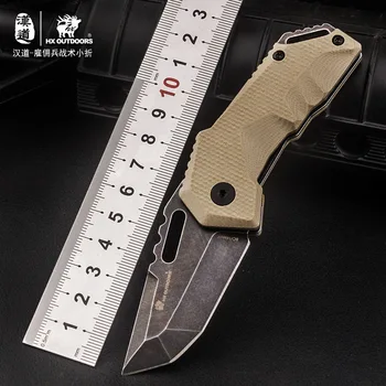 

HX OUTDOORS Mercenaries Tactical Folding Pocket 8RC14MOV Blade EDC Survival Knife Self-defense with multi-function Pocket Knives