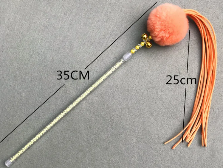 1,85 долларов США/шт, игрушки для домашних животных, кошек, котят, прорезыватель, рыболовные палочки, игрушки для игр, меховой шар с бахромой, 20 шт./лот