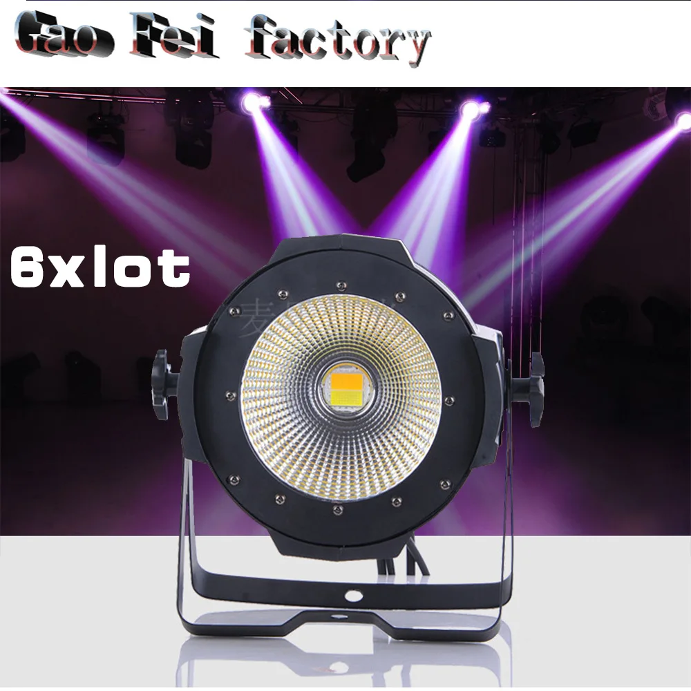 

6pcs/lot 100w COB LED PAR DMX 512 control 100W led COB par dmx stage light