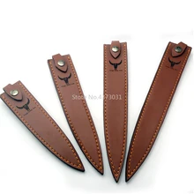 5 размеров из искусственной кожи ножны для ножа в виде рыбьей головы набор ножей рыбные необработанные ножны кожаный чехол кухонный нож Фруктовый нож кожаный чехол 1 шт