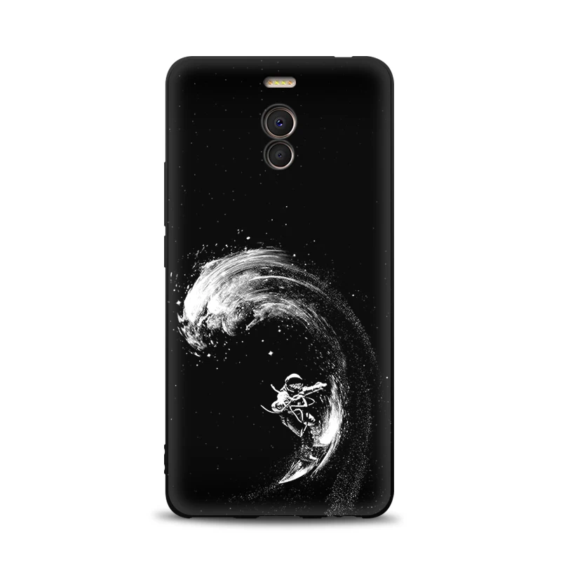 JURCHEN Soft Tpu Back Cover For Meizu M6 Note Case Silicone Matte Exquisite Print Phone Case For Meizu M6 Note Case Meizy Note 6 cases for meizu black Cases For Meizu