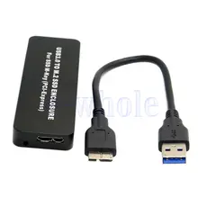 MLLSE Micro USB 3,0 к плекстору M-key AHCI M.2 NGFF PCI-E 2x4x30 мм, 42, 60 мм, 80 мм, SSD AA3816