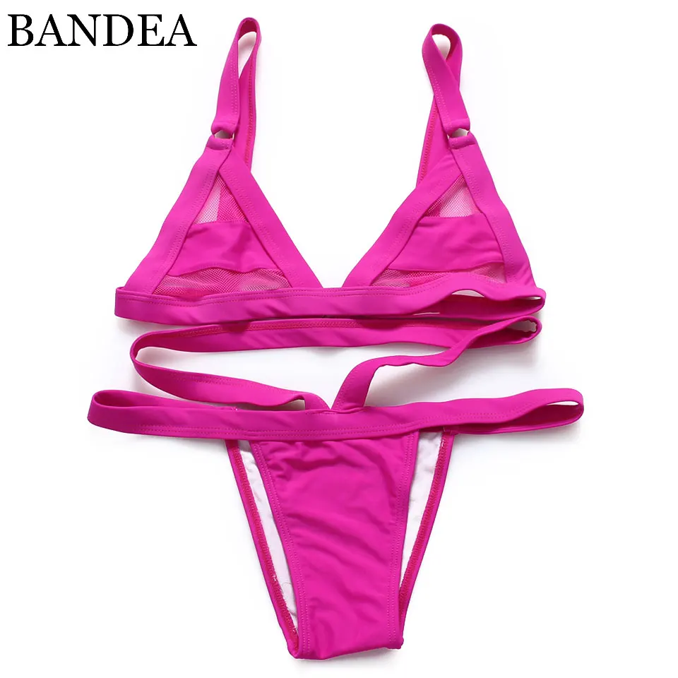 El 2019 de las mujeres Sexy e de malla Bikini de encaje Tops vendaje traje de baño Sexy Mini Tanga El 2019 de las mujeres Sexy e de malla Bikini de encaje Tops vendaje traje de baño Sexy Mini Tanga