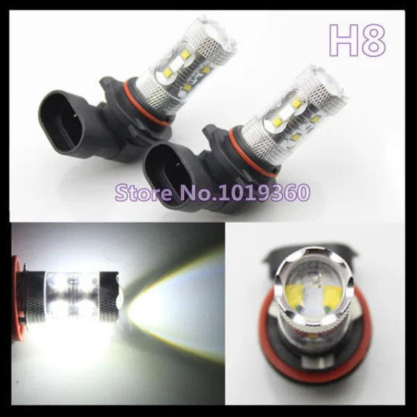 New Arrival H8 50W Fog Lamps External Light White High Power DC 12V 4pcs/lot | Автомобили и мотоциклы