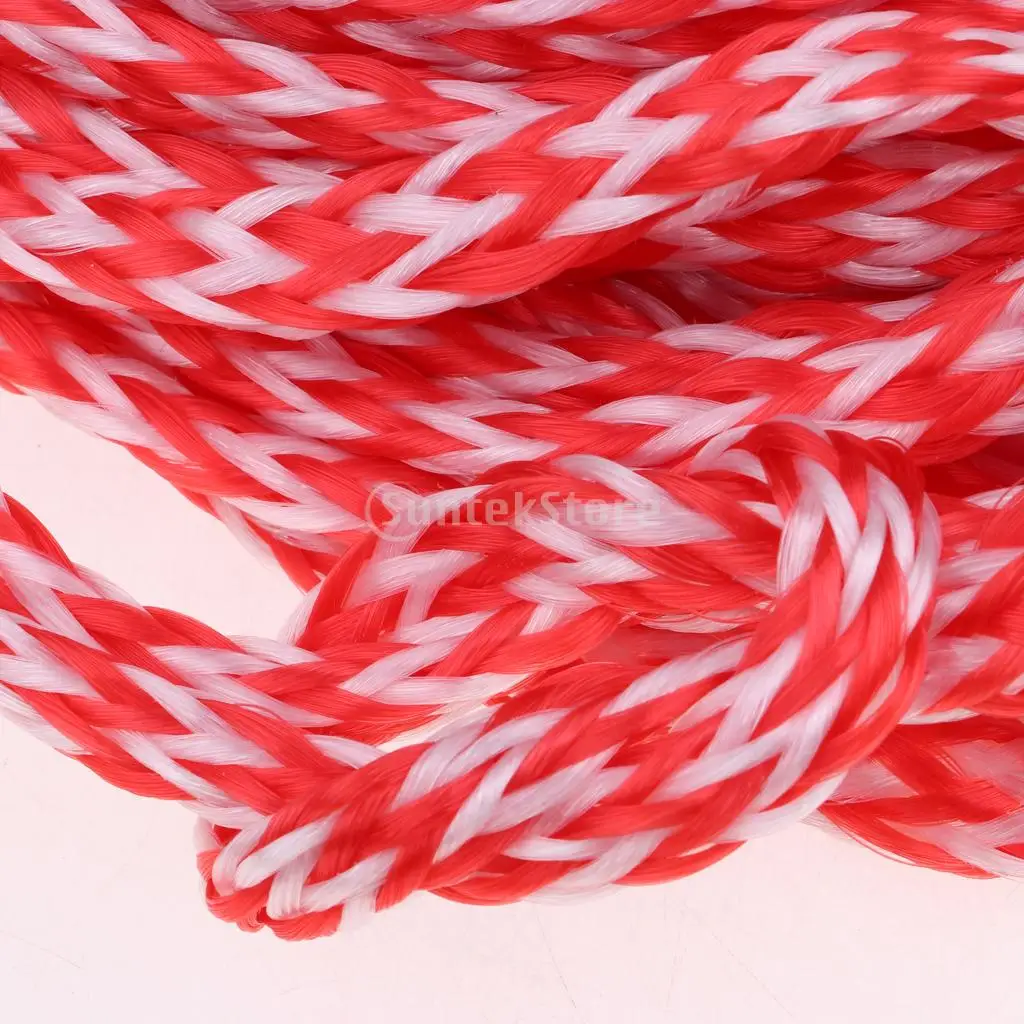 72ft 1 Section Water Ski Rope Tow Harness Leash Cord Line with 15-inch EVA Floatable Handle Grip for Wakeboard Kneeboard Surfing