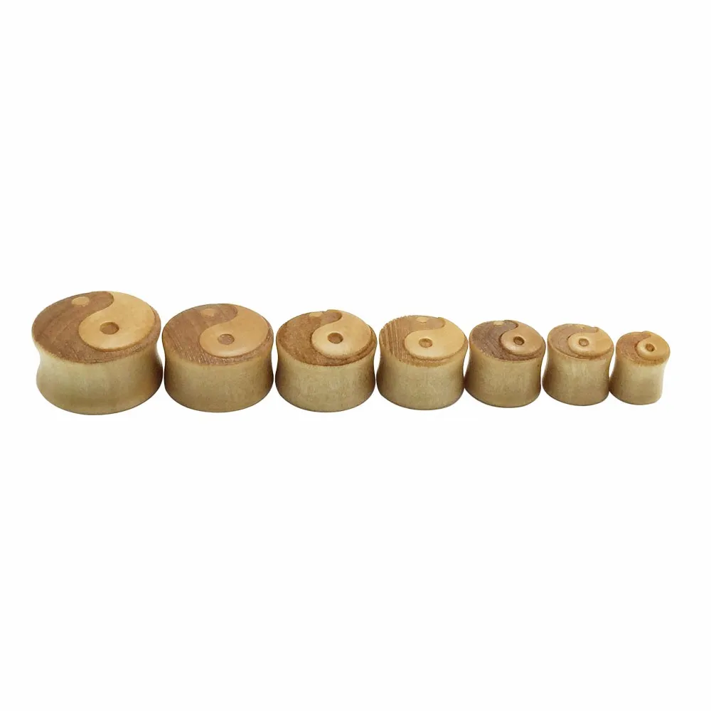 2pieces wood ear tunnels flesh piercing ear expanders saddle stretchers wooden gauges kit 8-20mm fashion body jewelry men women 5