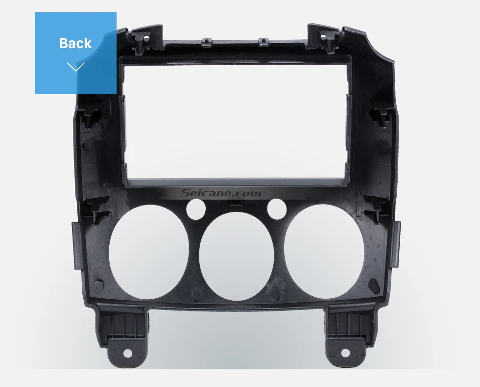 Seicane 2DIN 2007-2014 Mazda 2 Car Radio Fascia Dash DVD Player Auto Mounted Installation Trim Panel Dashboard Face Plate Kit