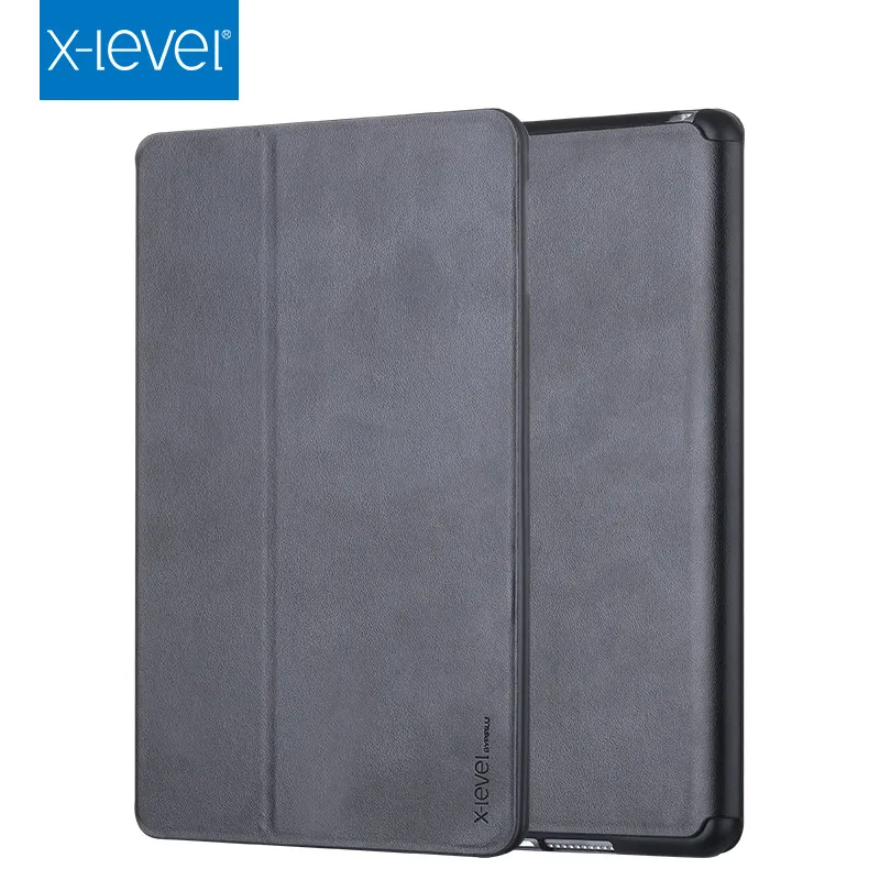 X Level кожаные флип Чехлы для Apple iPad Pro 12 9 2017 Премиум ультратонкий деловой кожаный