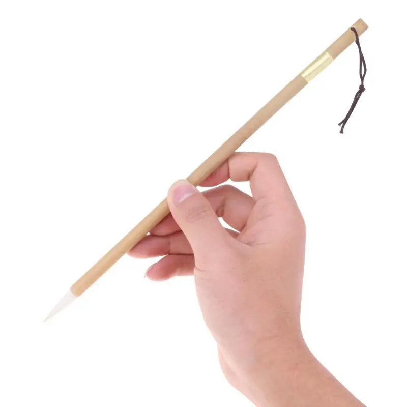 

Hot Bamboo Calligraphy Chinese Ink Painting Writing Pen Artist Goat Hair Brush Pens Kids Learn Stationery Tools School Supplies