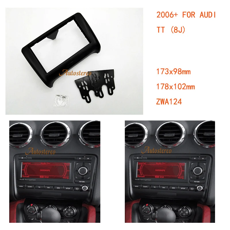 

Audi TT caar Radio Fitting Kit installation fascia for AUDI TT 8J 2006+