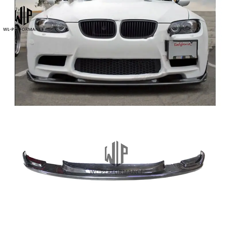 

For BMW 3series E92 remould HM style Car Body Kit HM carbon front lip front pulley V type lower lip Front Bumper 2005-2012