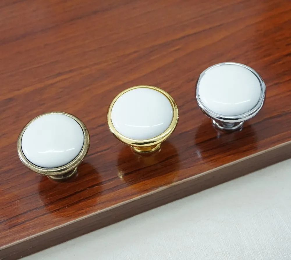 Pumpkin Knobs Ivory Kitchen Cabinet Pull Ceramic Handle Ceramic