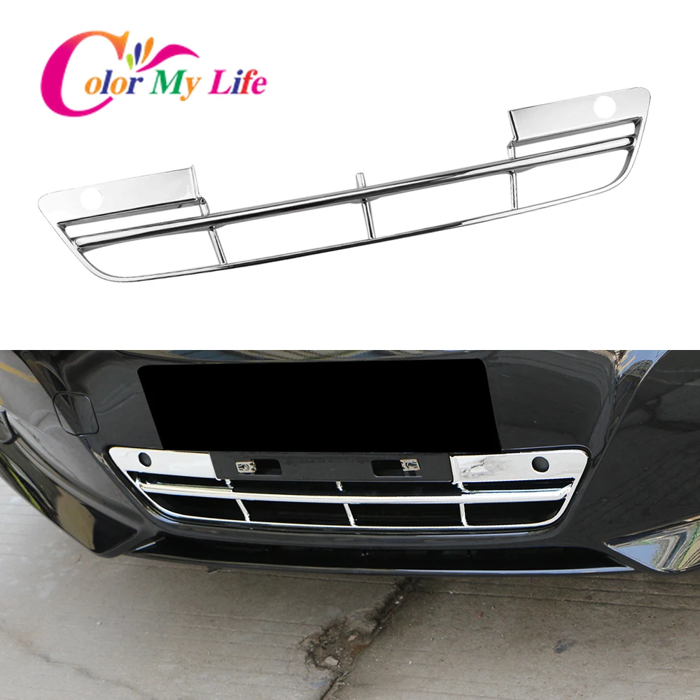

ABS Chrome Car Front Bumper Lower Grill Grille Cover Trim Sticker Fit for Nissan Altima Teana 2016 2017 Refit Parts