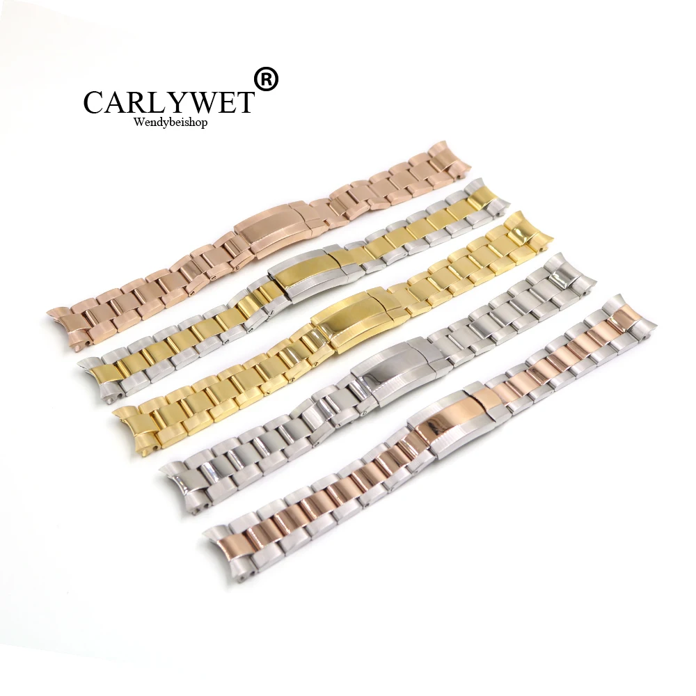 CARLYWET 20 мм Золото Серебро Сталь твердые изогнутые торцевые винтовые звенья