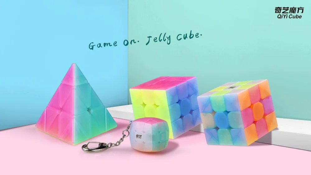 Cuber speed QiYi 4 в 1 Набор 2x2 3x3 4x4 5x5 упаковка без наклеек