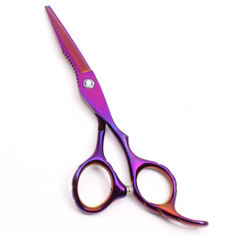 6,0 ''17,5 см заказной логотип 440C парикмахерские ножницы режущие ножницы филировочные ножницы Профессиональные ножницы для волос набор инструментов C1011 - Цвет: C1011 Zi C 6N