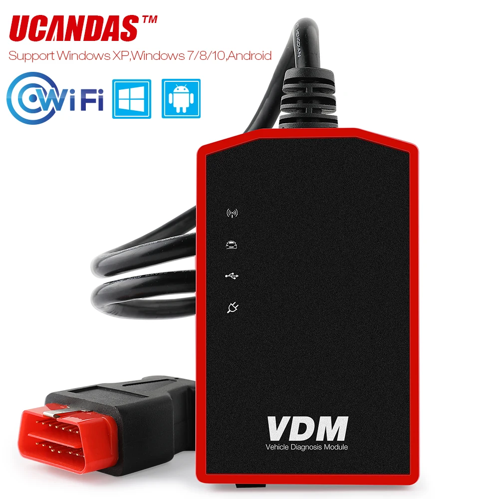 

VDM V3.9 OBD2 Scanner Wifi Full System Diagnostic Tool Multi Languages ODB2 ABS Bleeding ECU initialization Automotive Scanner