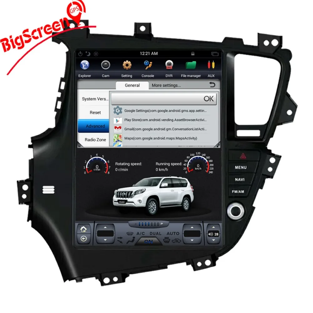 Discount 12.9 Inch 2 Din Android 6.0 Car No DVD Player GPS Navigation For KIA Optima KIA K5 2010-2013 Radio Steering Wheel Controls UNIT 3