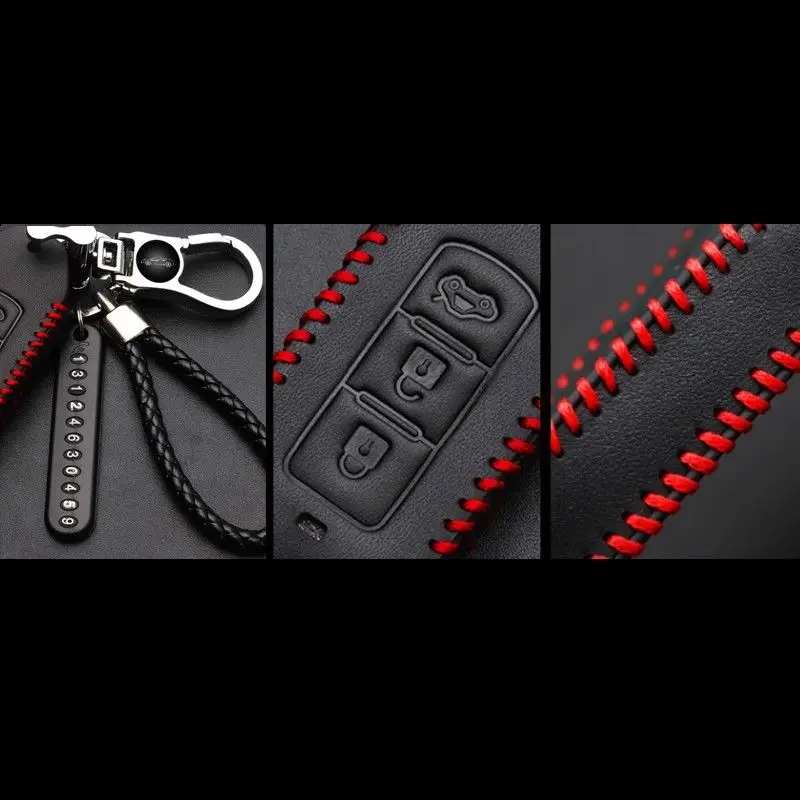 1Pc-Leather-Car-Key-Fob-Case-Cover-Shell-For-Mitsubishi-Eclipse-Cross-ASX-2018-New-Fashion(1)