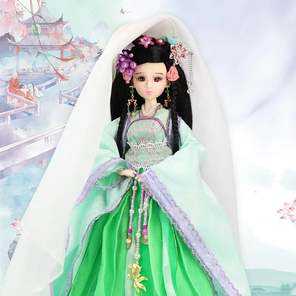Fortune days кукла East Chinese doll Chenyu зеленое платье для девочек включая одежду подставку