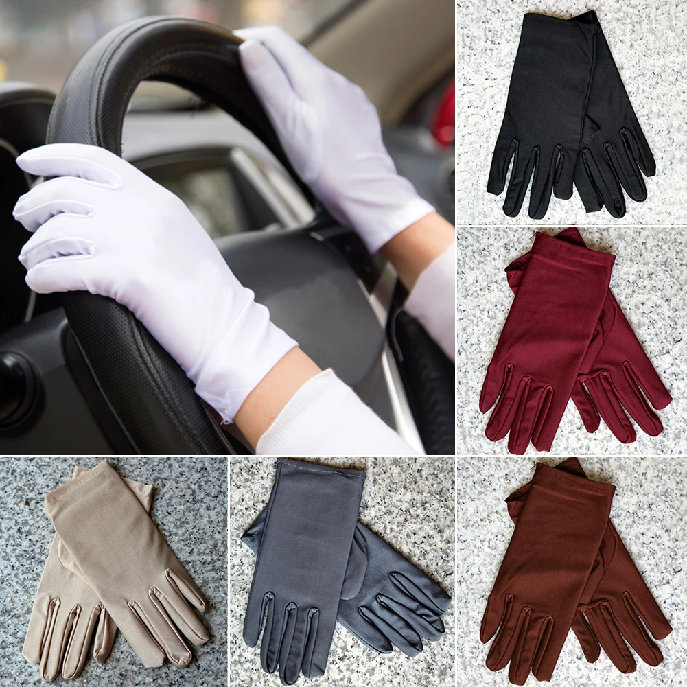 Горячие супер-эластичные полные перчатки для водителей без пальцев Солнцезащитная укрывающая от солнца противоскользящие короткие рукавицы женские дропшиппинг