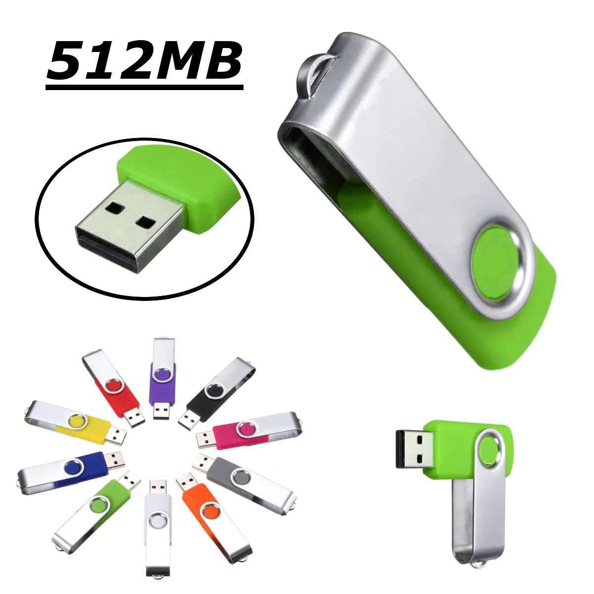 

512MB Micro Rotary USB Flash Drive Rotary Pen Drive 2.0 USB Memory Stick Flash Drive Pendrive Storage For PC Laptop