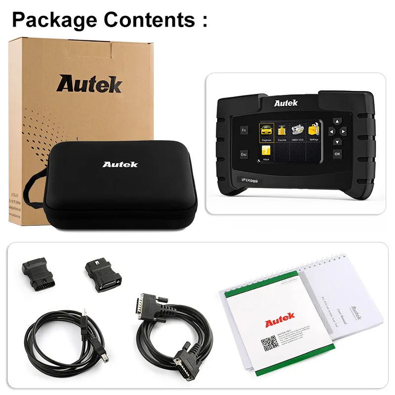 Autek IFIX 969 OBD2 полный системный сканер ABS подушка безопасности для SAS Сброс системы