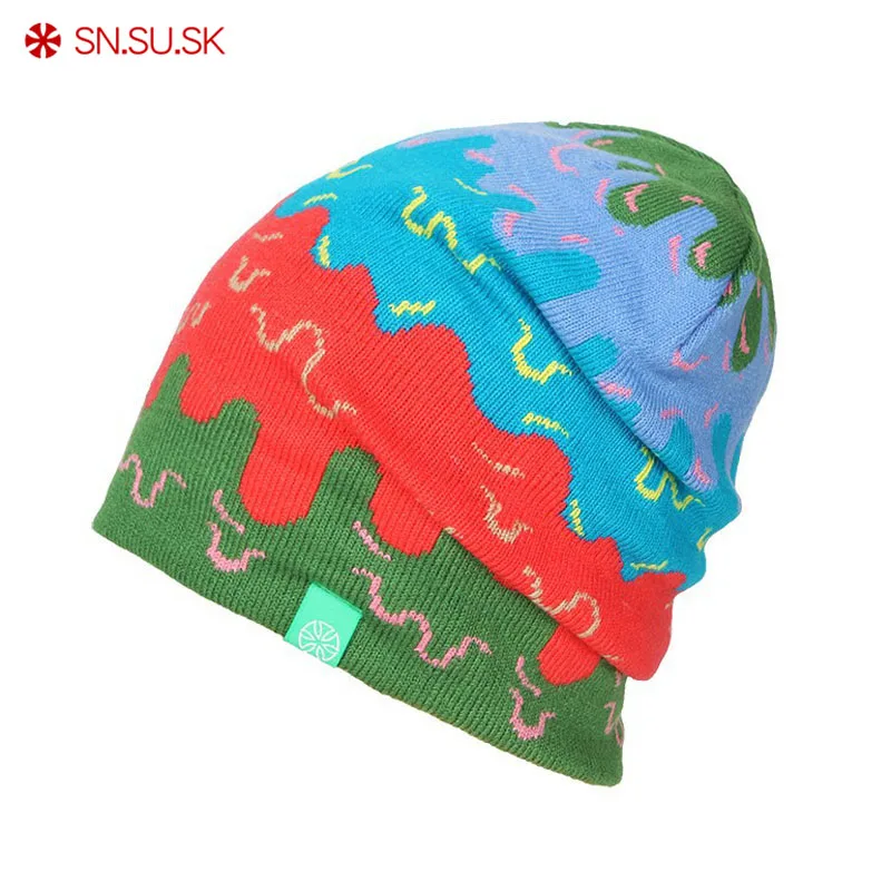 Зимняя шапка сноуборд теплая лыжная мужчины и женщины шапочка|skull cap beanie|beanie mencap