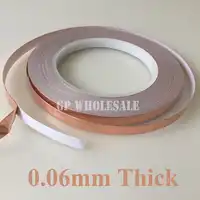 10 Roll 6mm*30M*0.06mm One Side Conductive Shield Copper Foil Tape 6mm X 30m