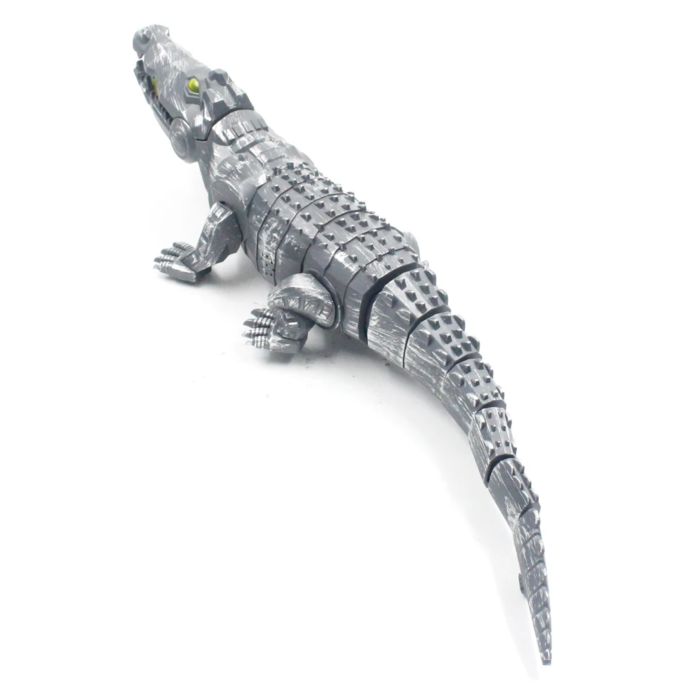 Feilun FK507 RC Animal Electric Crocodile Simulated Animal Model With Cool LED Light Toys Gifts for Kids Children 