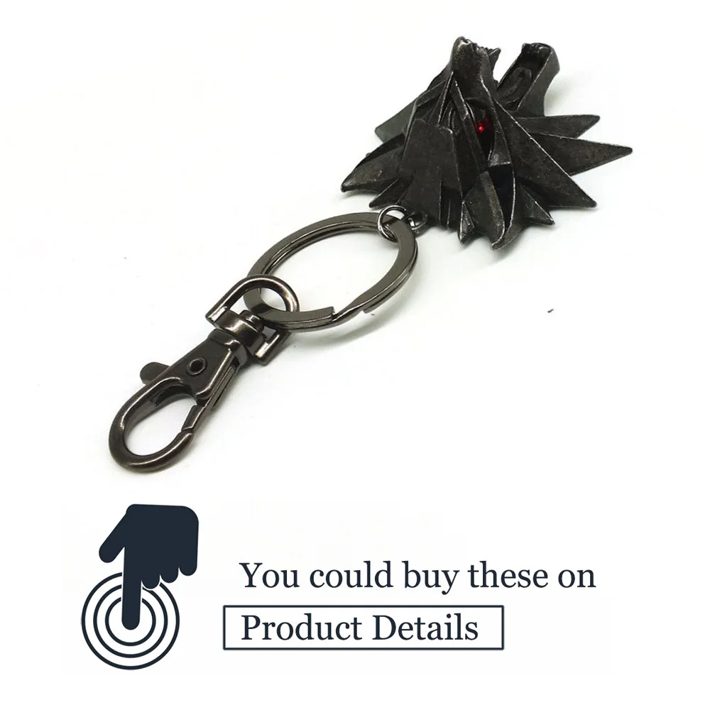 Pendant Wizard Witcher 3 Medallion Pendant Necklace Wolf Head Necklace U Pick Color Halloween Necklace & Pendants