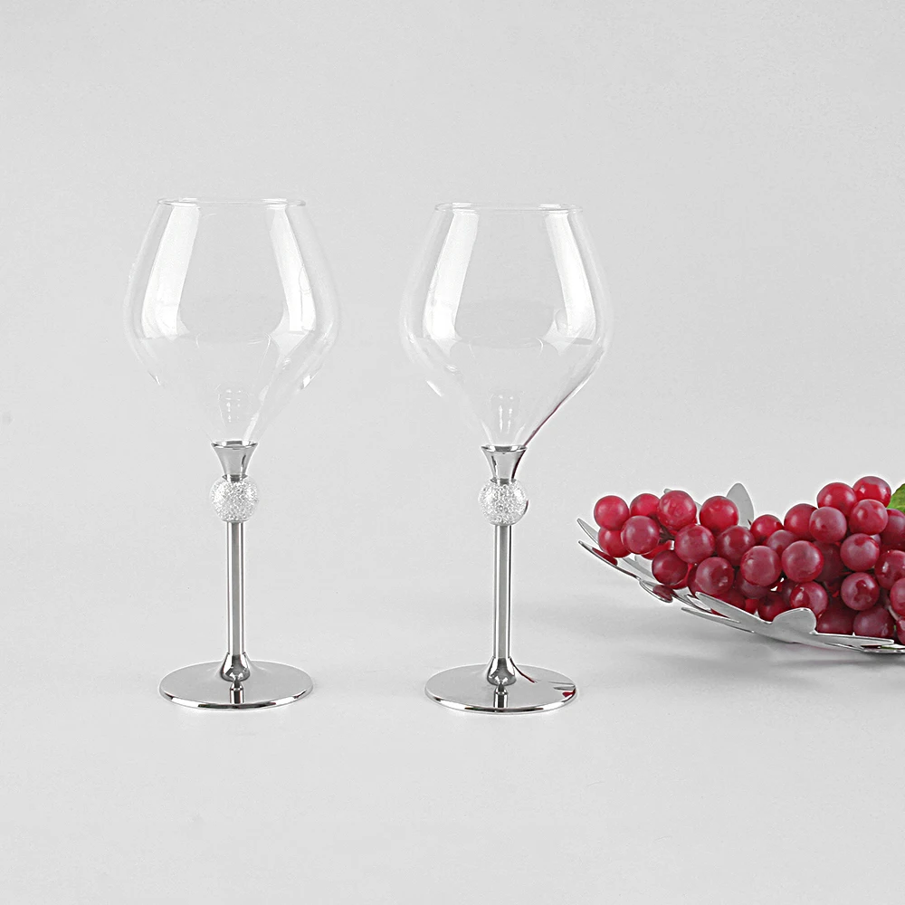 

2019 new design 550ml clear crystal red wine glasses set toasting goblet