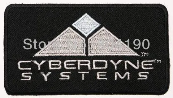 5 &quotTERMINATOR Cyberdyne Systems Prop Movie вышитый логотип термоклейкая нашивка эмо гот одежда