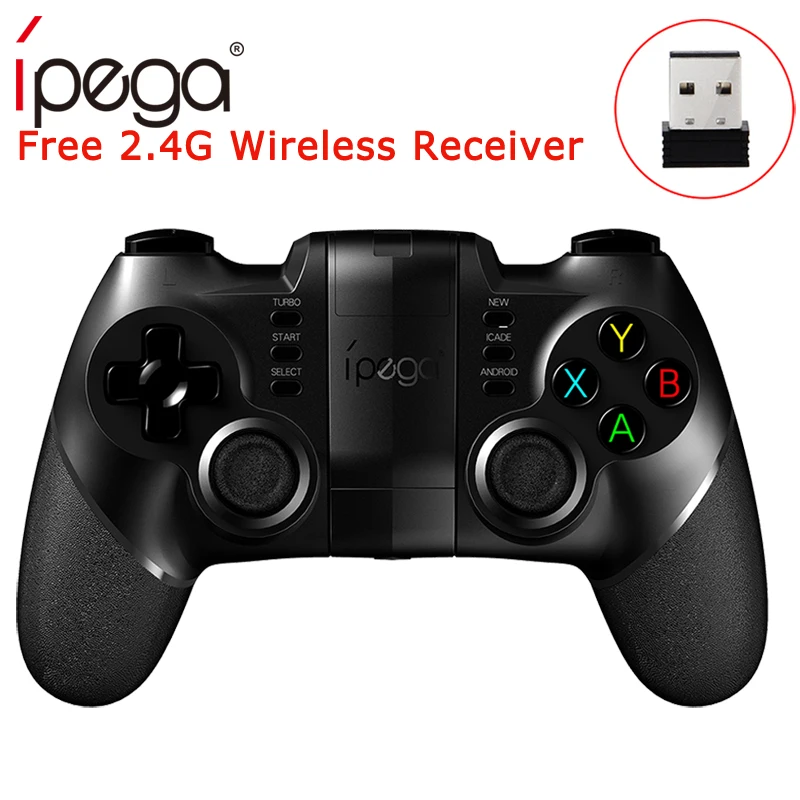

Ipega PG-9076 PG 9076 Gamepad Bluetooth Game Controller 2.4G Wireless Receiver Joystick Android Game Console Player switch pubg