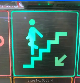 

[Seven Neon]Free shipping 200*200*30mm square shape led singnal light led indicator for down stairs signal