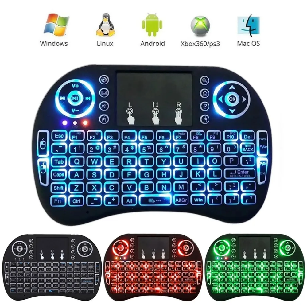 Wireless Handheld keyboard touchpad Backlit Mini Keyboard Air Mouse