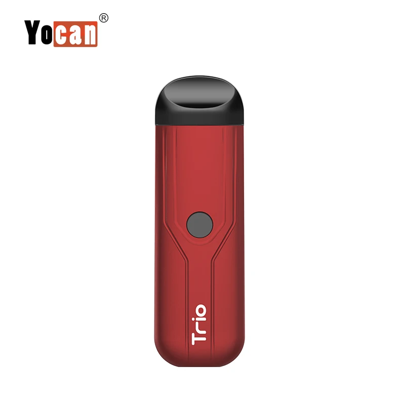 Yocan Trio 3 в 1 комплект 1,0 мл Vape Pod с 500 мАч батарея для КБР сок воск испаритель электронная сигарета трио vape ручка - Цвет: Красный