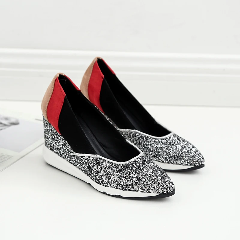 sequin pumps women's shoes