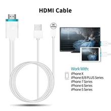 Приемник mirascreen HDMI ТВ кабель для apple USB экран зеркальное ТВ 1080 P HD для iphone 6s plus iphone X 8 8 plus 7 7 plus ipad