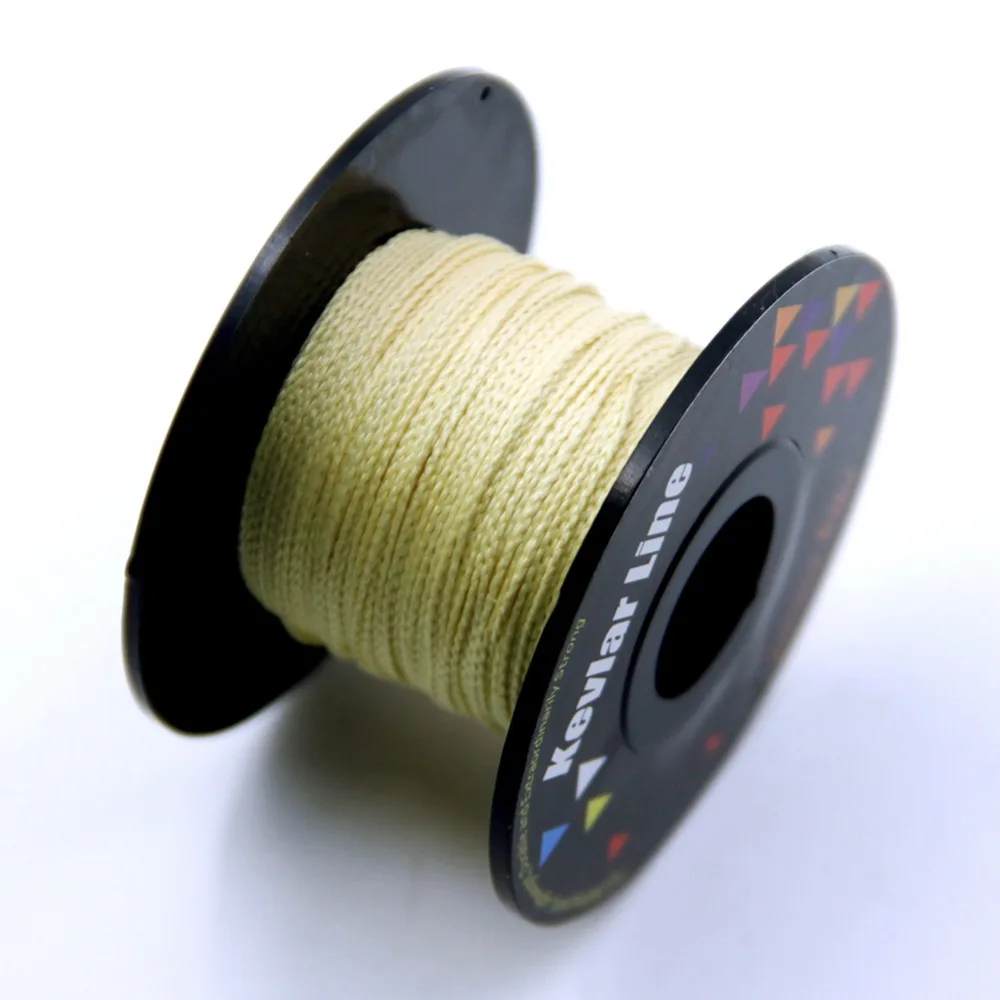 100ft 750lb 100% Kevlar Braided Line for Outdoor Sports Kite Line Fishing Works 