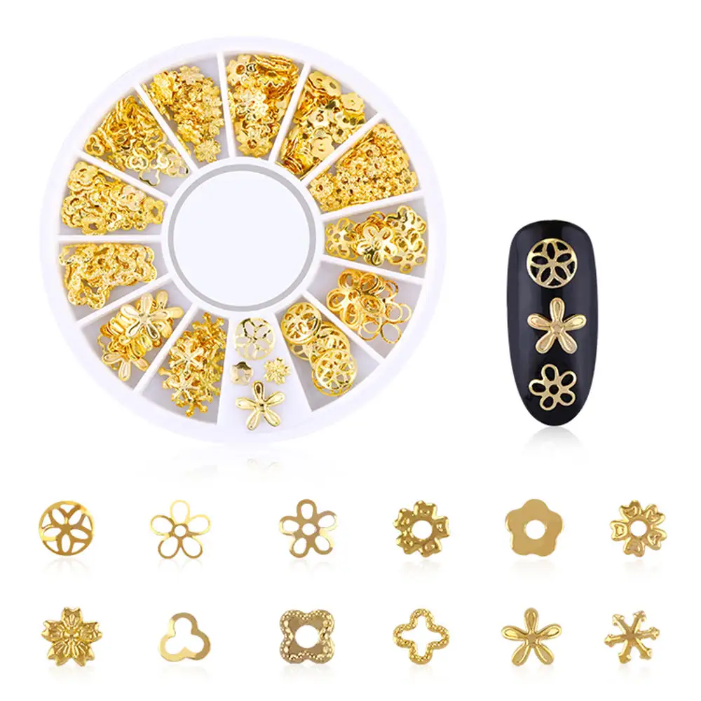 1 лист Nail Art Rhinestone украшения DIY 3D ногтей аксессуары Звезда Луна ажурные ногтей Декоративная заклепка ювелирные изделия - Цвет: Бежевый