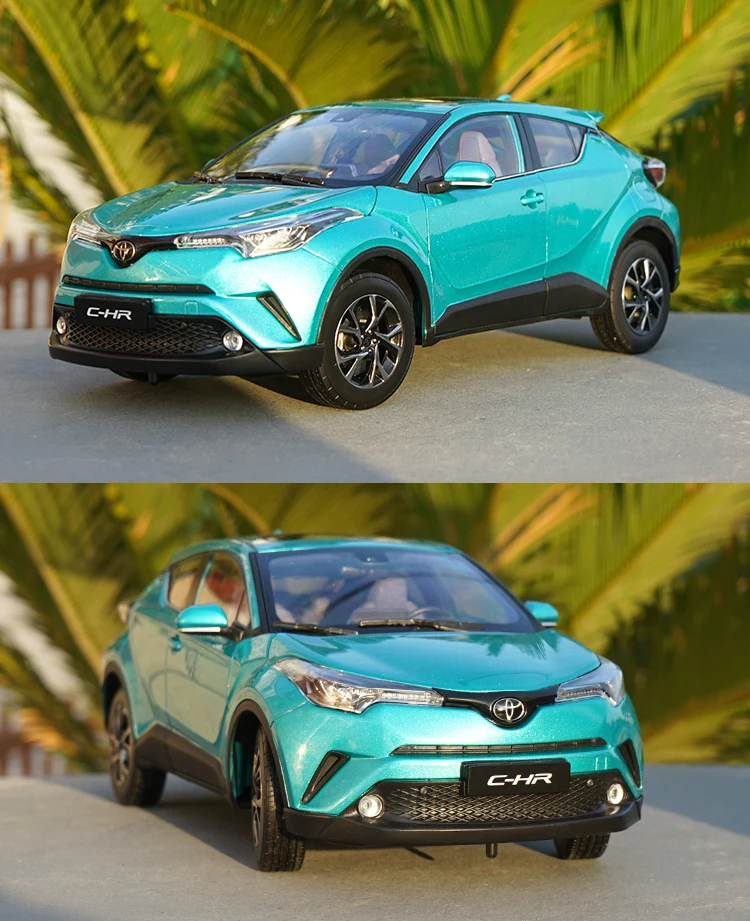 6 цветов 1:18 TOYOTA C-HR модель из цинкового сплава, высококачественная металлическая коллекция и Подарочная модель автомобиля украшения