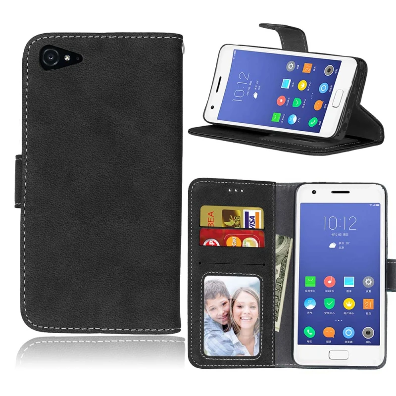 Роскошный Ретро Матовый кожаный чехол бумажник для телефона Lenovo ZUK Z2/Z2 Plus Z2 Pro с