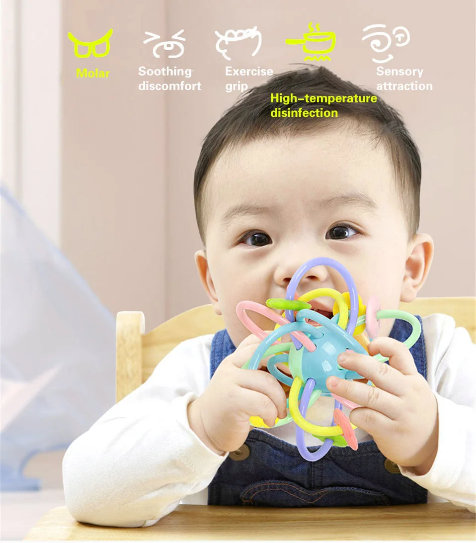 Baby Toys Activity Ball Baby Toys 0 12 Months Baby Rattle Ball Gnaw Grasp Educational Toys for